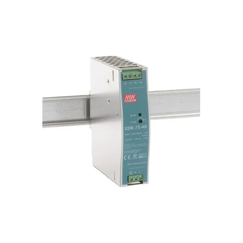 EDR-75-48 Блок питания на DIN-рейку, 48В, 1,6 А, 75Вт Mean Well EDR-75-48 Блок питания на DIN-рейку, 48В, 1,6 А, 75Вт Mean Well